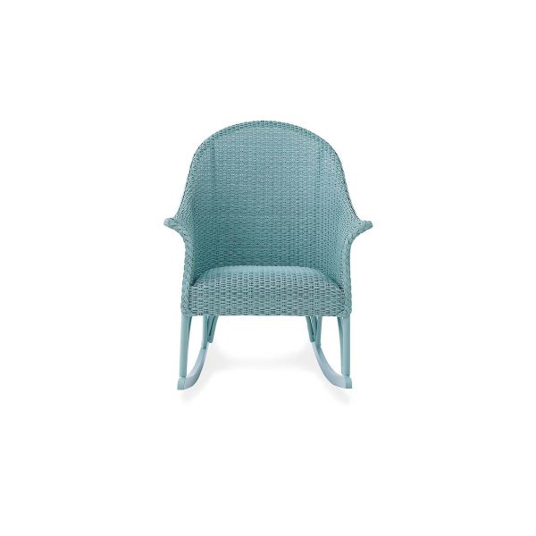 Timeless View Wicker Rocking Chair in Sea Glass by Lakeview Outdoor Designs