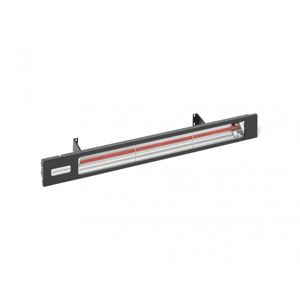 Infratech Slimline Series 42 1/2-Inch 2400W Single Element Electric Infrared Patio Heater - 240V - Matte Black - SL2424BL