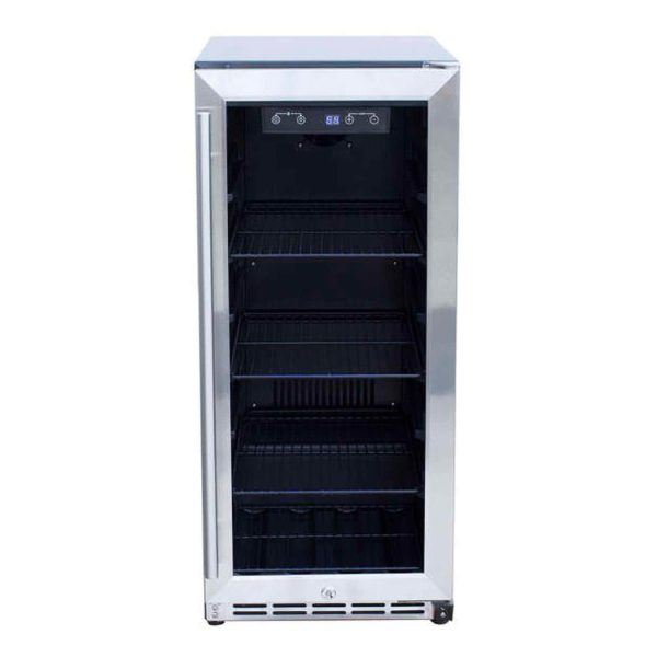 Summerset 15 Inch Outdoor Rated Fridge w/ Glass Door - RFR-15G
