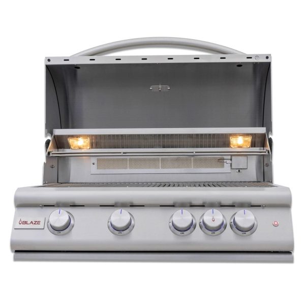 Blaze LTE+ 32-Inch 4-Burner Built-In Natural Gas Grill w/ Ceramic Flame Tamers
