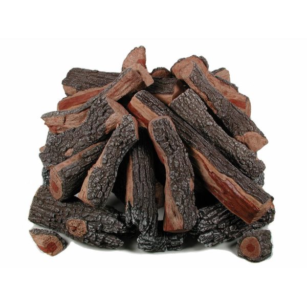 Rasmussen 36-Inch Bark/Split Fire Pit Logs - Square Stack (Logs Only - Burner Not Included)