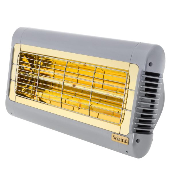 Solaira Alpha Series Electric 16 3/4-Inch Patio Heater - H1 - 1500 Watts - 208/240V - Silver