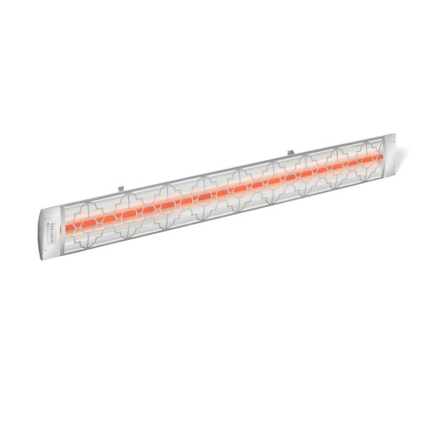 Infratech Motif Collection 61 1/4-Inch 4000W Single Element 240V Electric Infrared Patio Heater - Stainless Steel W/ Mediterranean Fascia - C4024SS3