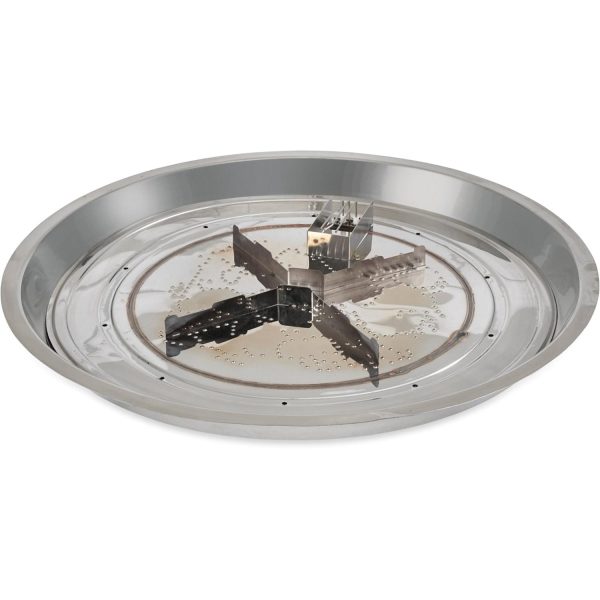 The Outdoor GreatRoom Company Crystal Fire Plus 32 Inch Drop-In Round 105,000 BTU Propane Fire Pit Burner Kit w/ Direct Spark Ignition - Stainless Steel