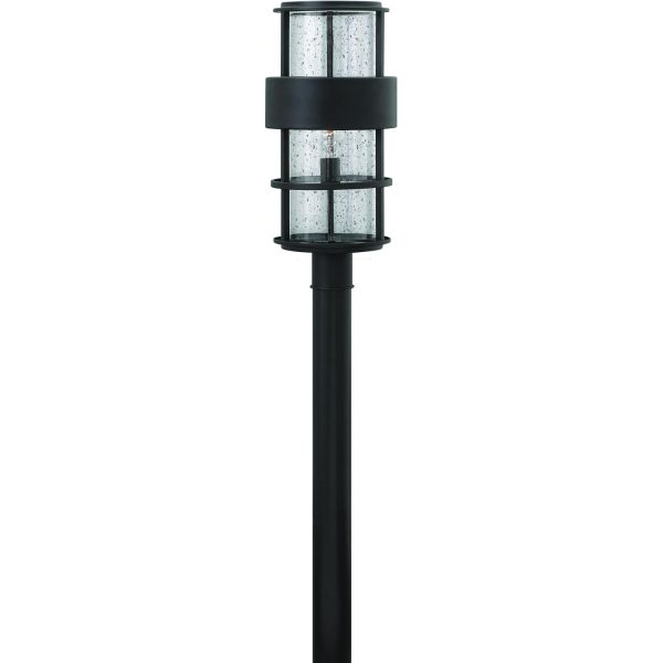 Hinkley Lighting Saturn One Light 22-Inch Outdoor Post Light - Satin Black - 1901SK