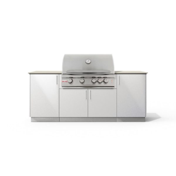 Urban Bonfire Sierra 32 Outdoor Kitchen w/ Blaze LTE Natural Gas Grill, Danae Dekton Countertop & Chantilly Finish - B-Sierra-32-Blaze-Danae-Chantilly