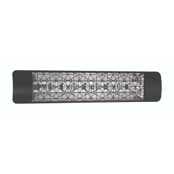 Eurofase Astra Series 39-Inch 4000 Watt Dual Element 240V Electric Infrared Patio Heater - Black - EF40240B4