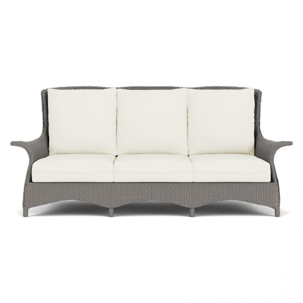 Mandalay Lloyd Loom Sofa in Pewter/Sailcloth Salt by Lloyd Flanders