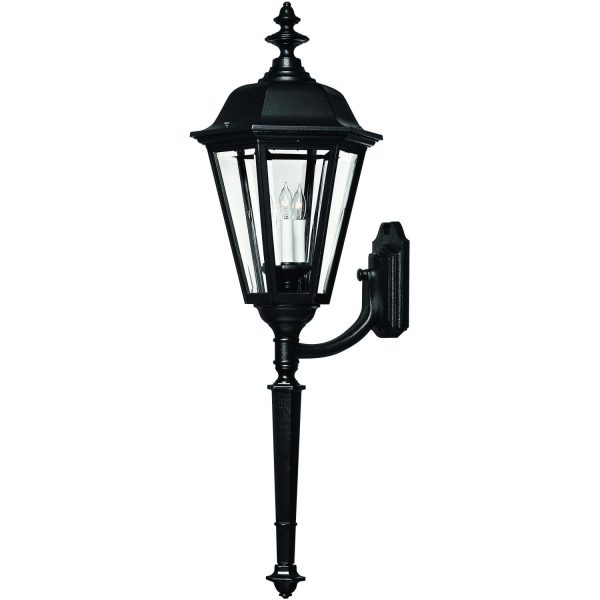 Hinkley Lighting Manor House Three Light 41-Inch Outdoor Wall Light - Black - 1470BK
