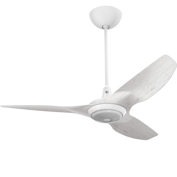 Big Ass Fans 52-Inch Haiku Ceiling Fan Universal Mount W/20-Inch Downrod & Downlight in White/Driftwood - MK-HK4-042506A259F772G10I20S2