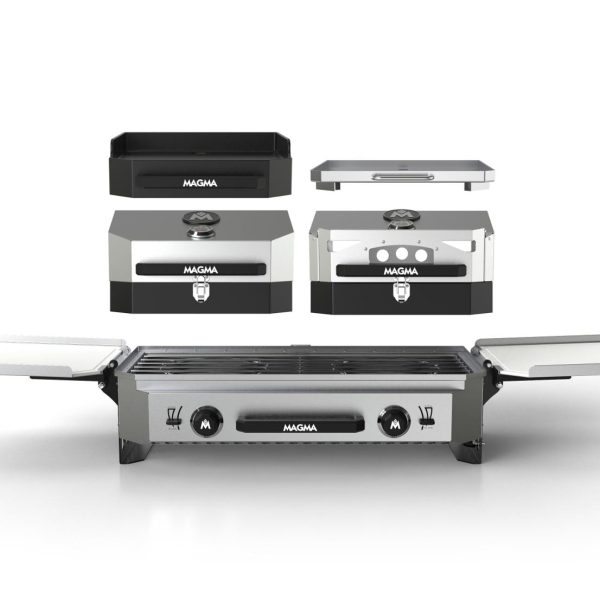 Magma Crossover Double Burner Camping Stove With Complete Accessory Top Bundle