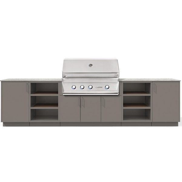 Urban Bonfire Savannah 42 Outdoor Kitchen w/ Twin Eagles Natural Gas Grill, Keon Dekton Countertop & Clay Finish - B-Savannah-42-TwinEagles-Keon-Clay