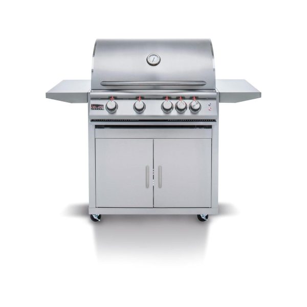 Blaze LTE 32-Inch 4-Burner Propane Gas Grill w/ Rear Infrared Burner & Grill Lights