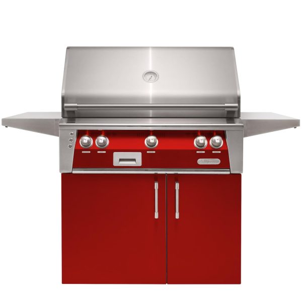 Alfresco ALXE 36-Inch  Natural Gas Grill With Sear Zone And Rotisserie - Carmine Red - ALXE-36SZC-NG-S3002