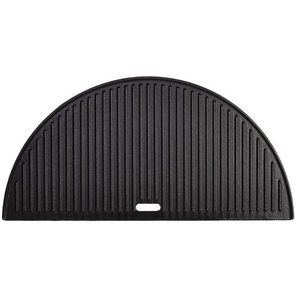 Kamado Joe Half Moon Cast Iron Reversible Griddle For Big Joe II & III 24-Inch Grills - BJ-HCIGRIDDLE