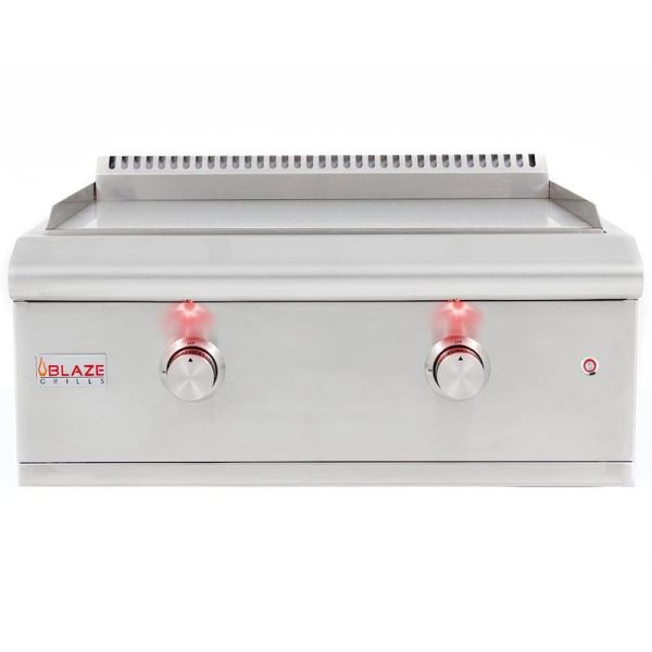 Blaze LTE 30-Inch Built-In Natural Gas Griddle w/ Lights - BLZ-GRIDDLE-LTE-NG