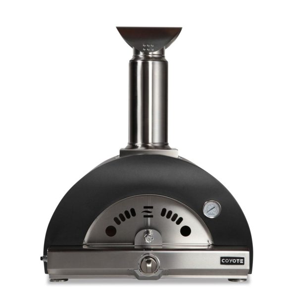 Coyote 30 Inch Hybrid Propane Outdoor Pizza Oven - Matte Black - C1PZ30HMBLP