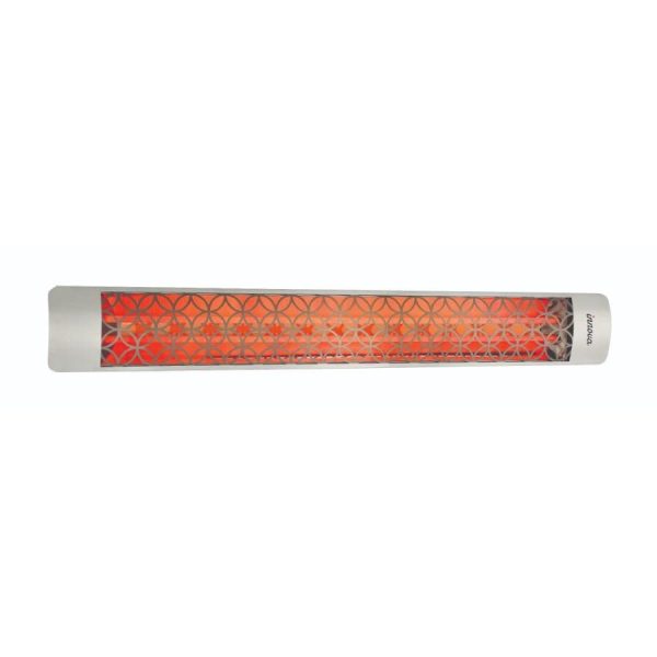 Eurofase Clover Series 61-Inch 6000 Watt Dual Element 480V Electric Infrared Patio Heater In Stainless Steel - EF60480S2