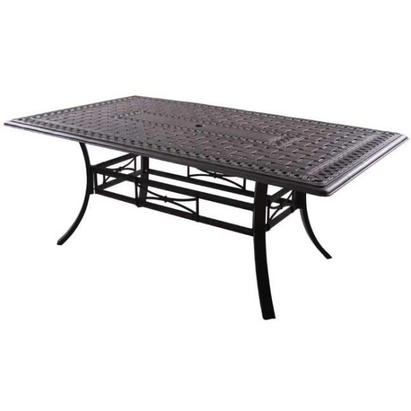 Series 88 72 X 42 Inch Cast Aluminum Dining Table by Darlee
