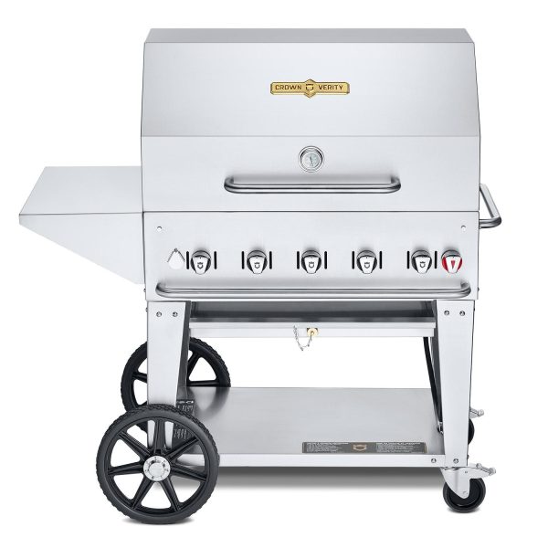 Crown Verity 36-Inch Mobile Natural Gas Grill Package - CV-MCB-36PKG-NG