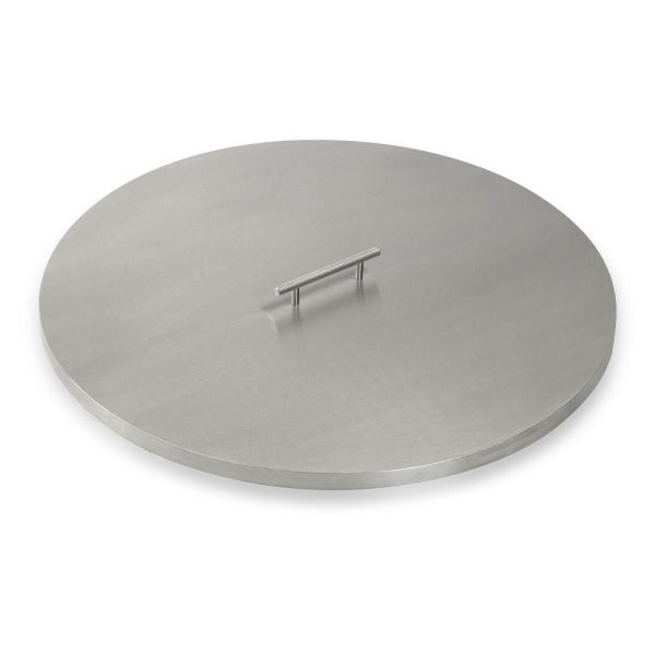 BBQGuys Signature 28-Inch Round Stainless Steel Drop-In Pan Cover - SS-CV-RSP-25