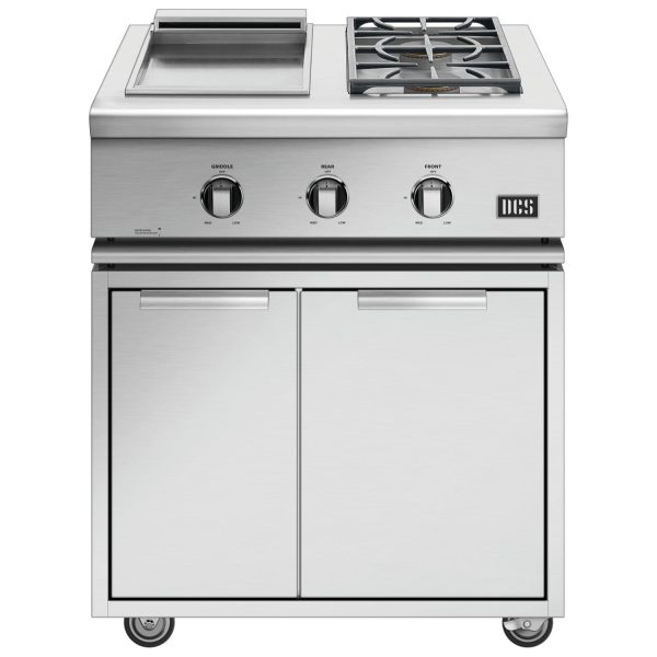 DCS Liberty 30-Inch Freestanding Natural Gas Double Side Burner And Griddle - BFGC-30BGD-N