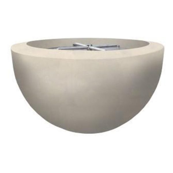 Valley Bay 3 30 Inch Round GFRC Propane Fire Bowl in Coastal by Lakeview Outdoor Designs