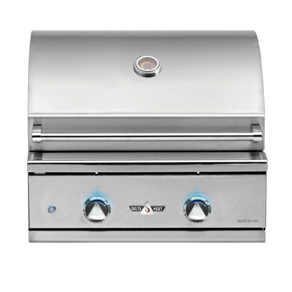 Delta Heat 26-Inch 2-Burner Built-In Propane Gas Grill - DHBQ26G-DL