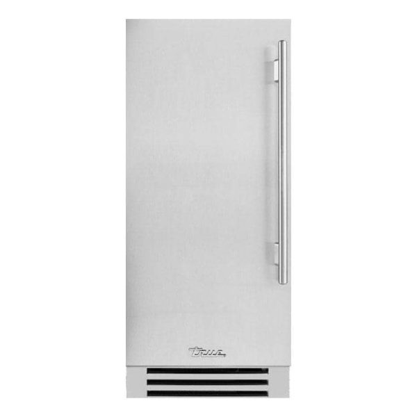 True 15 Inch 85 Lb. Left Hinge Outdoor Ice Maker - Stainless Steel - TUI-15-L-SS-D