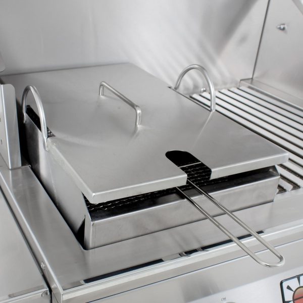 Solaire Stainless Steel Steamer/Fryer For 27 Inch 27GXL Deluxe Gas Grills - SOL-IRSF-27XL