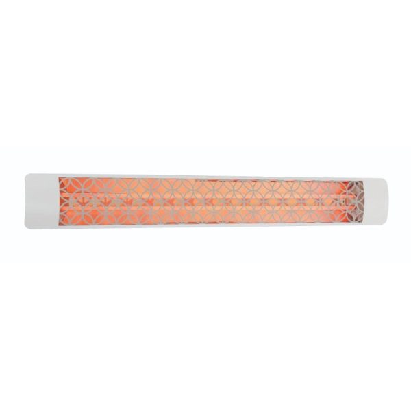 Eurofase Clover Series 61-Inch 6000 Watt Dual Element 480V Electric Infrared Patio Heater In White - EF60480W2