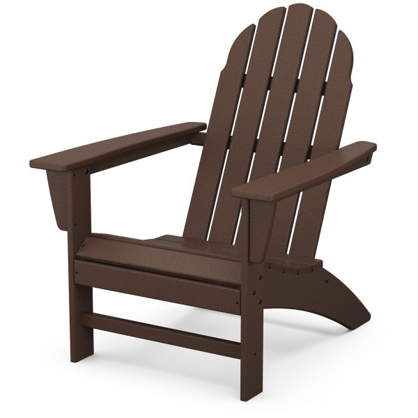 Vineyard Recycled Plastic Adirondack in Mahogany by POLYWOOD
