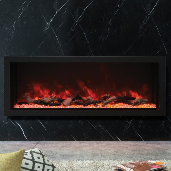 Amantii Panorama Series Extra Tall, Deep 60-Inch Built-In Electric Fireplace - Indoor/Outdoor  - BI-60-DEEP-XT