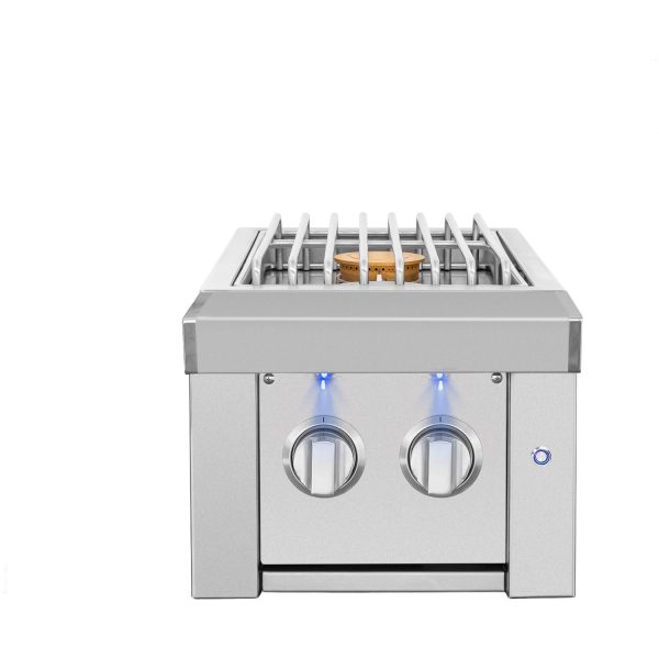 American Made Grills Estate Double Side Burner - Natural Gas - ESTSB2-NG