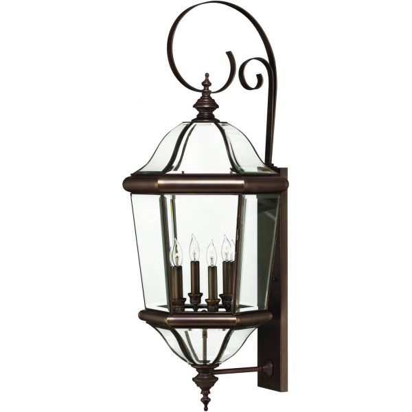 Hinkley Lighting Augusta Four Light 39-Inch Outdoor Wall Light - Copper Bronze - 2456CB