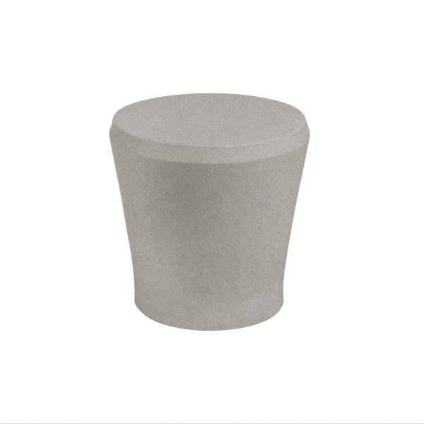 Affinity 18 Inch Round Polyresin End Table in Sandstone by Ledge Lounger