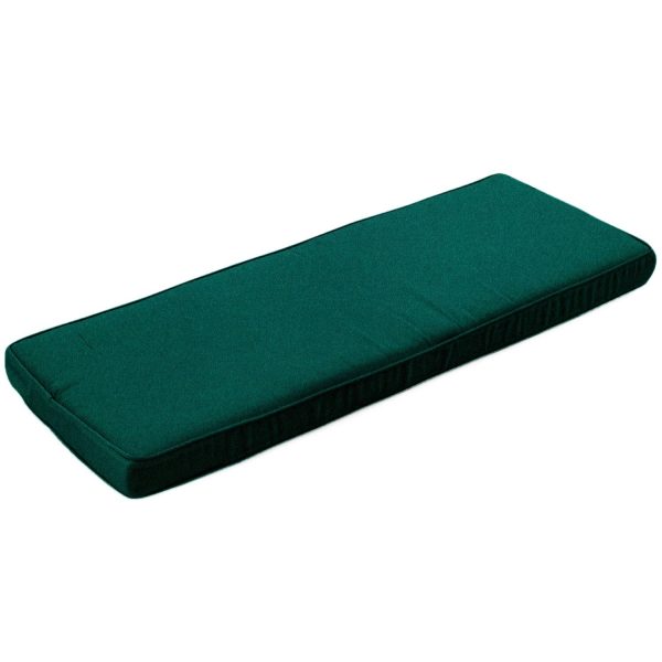 Sunbrella Canvas Forest Green Small Outdoor Replacement Bench Cushion W/ Piping By BBQGuys Signature