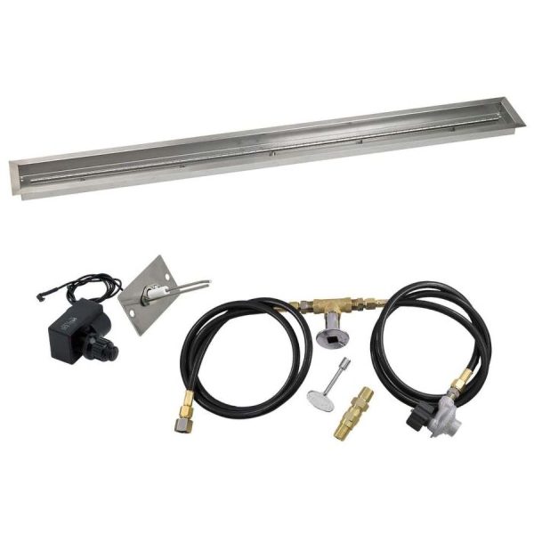 BBQGuys Signature 72 X 6 Inch Stainless Steel Linear Drop-In Pan for Spark Ignition Kit - Propane