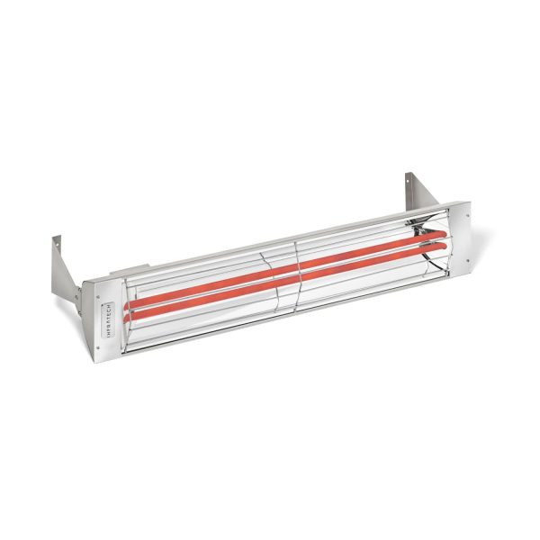 Infratech WD-Series 33-Inch 3000W Dual Element Electric Infrared Patio Heater - 208V - Stainless Steel - WD3028SS