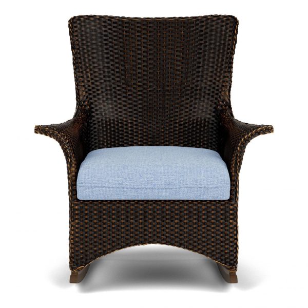 Mandalay Lloyd Loom Rocking Chair in Mink/Demo Skyway by Lloyd Flanders