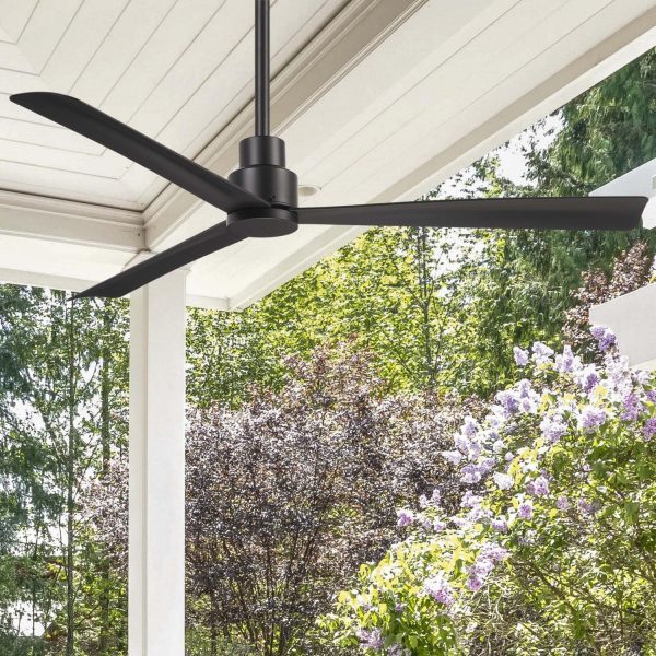 Minka-Aire Simple 52-Inch 3-Blade Ceiling Fan in Coal Finish W/ Coal Blades - F787-CL