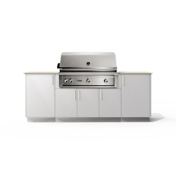 Urban Bonfire Sierra 42 Outdoor Kitchen w/ Lynx Propane Grill, Danae Dekton Countertop & Chantilly Finish - B-Sierra-42-Lynx-Danae-Chantilly