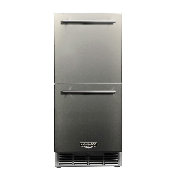 Kalamazoo Signature 15 Inch Outdoor Refrigerated Drawers - Locks - Marine-Grade - K-HP15RO-4-5DL-M6