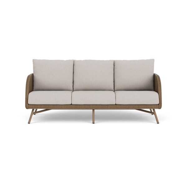 Essence Lloyd Loom Sofa in Fawn/Remy Cloud by Lloyd Flanders