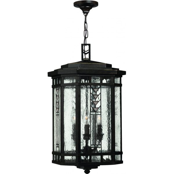 Hinkley Lighting Tahoe Four Light 23-Inch Outdoor Hanging Lantern - Regency Bronze - 2242RB