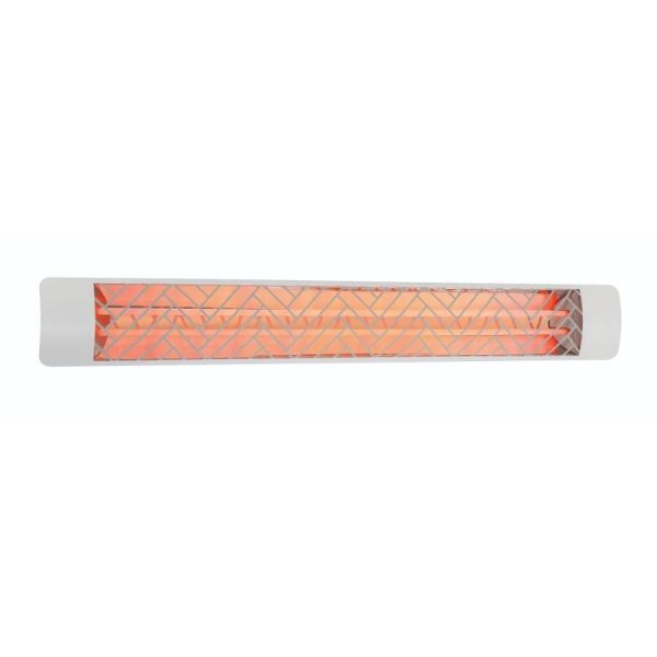 Eurofase Chevron Series 61-Inch 6000 Watt Dual Element 480V Electric Infrared Patio Heater In White - EF60480W1