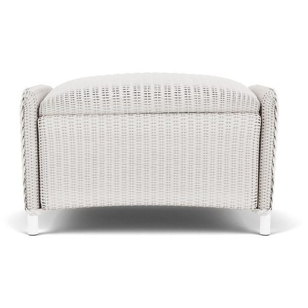 Reflections Lloyd Loom Ottoman in White by Lloyd Flanders
