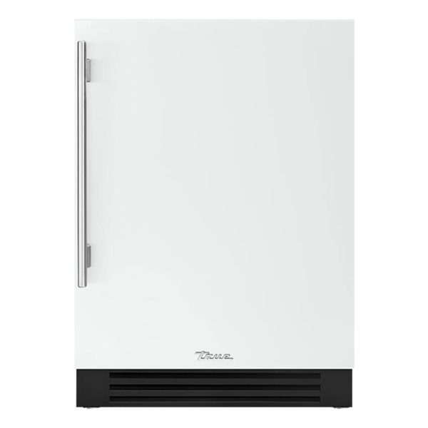 True 24 Inch 5.6 Cu. Ft. Right Hinge Outdoor Refrigerator - Matte White w/ Stainless Steel Handles - TUR-24-R-OP-C~DSK-030-H04