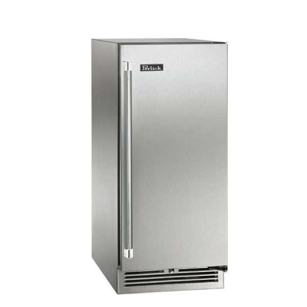 Perlick 15-Inch Signature Series Stainless Steel Outdoor Refrigerator - Right Hinged - HP15RO-4-1R