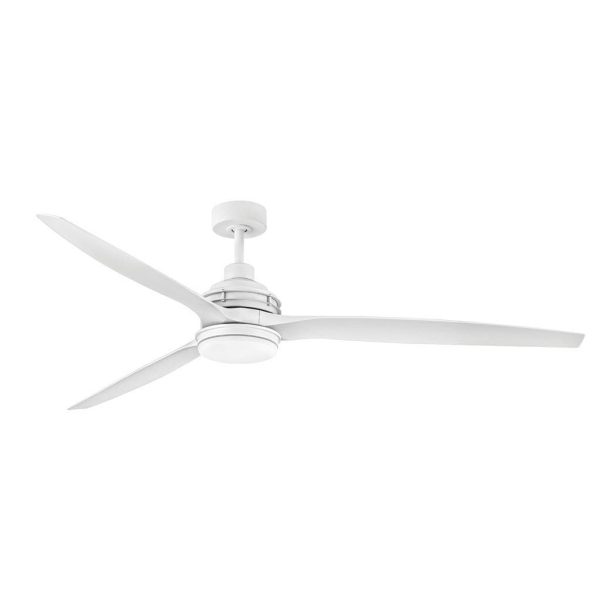 Hinkley Lighting Artiste 72-Inch LED Indoor / Outdoor Ceiling Fan - Matte White - 900172FMW-LWD